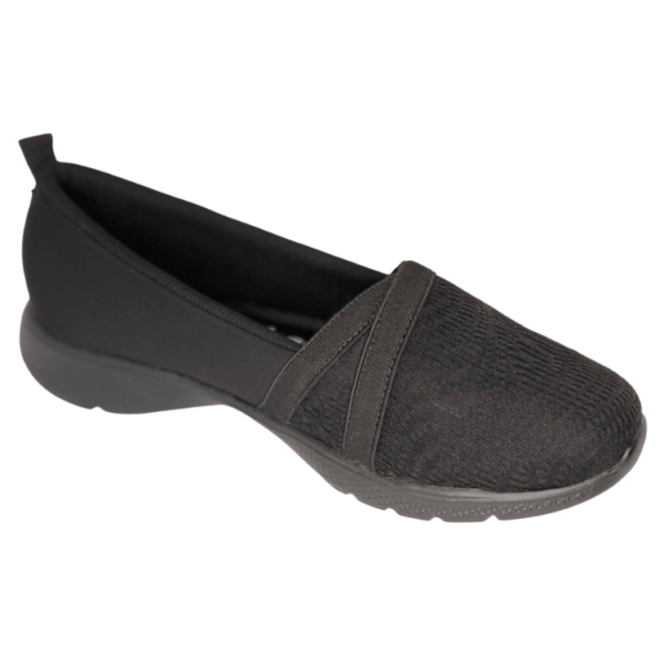 Tenis Slip On para dama color negro