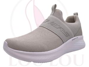 Tenis Skechers Skech-Pro Lite color gris vista lateral y frente