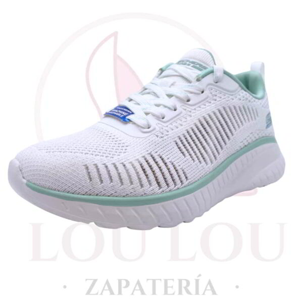 Tenis Skechers Squad Chaos color blanco vista frente